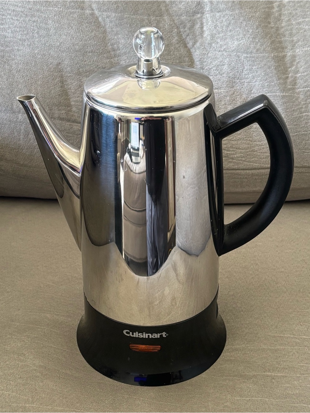 Cuisinart Classic 12 Cup Stainless Coffee Percolator PRC-12 Tested NO POWER CORD